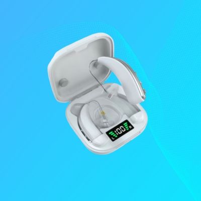 Aides auditives invisibles à 8 canaux avec suppression active du bruit et lampe à lumière violette haute puissance