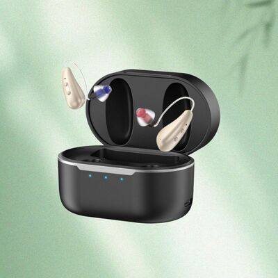 Aides auditives OTC certifiées CE 5 niveaux Ajustement du volume Amplificateur durable Support de perte auditive modérée à sévère