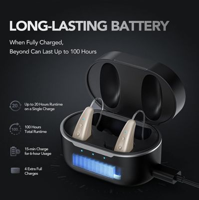 Source d'alimentation Batterie lithium-ion polymère rechargeable Appareils auditifs en vente libre uniquement 2,6 g pour perte auditive modérée à sévère