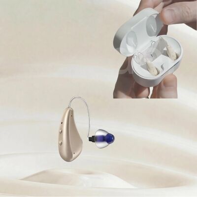 Aides auditives sans ordonnance de seulement 2,6 g dotées de 16 canaux conçues pour les pertes auditives modérées à sévères, légères et efficaces